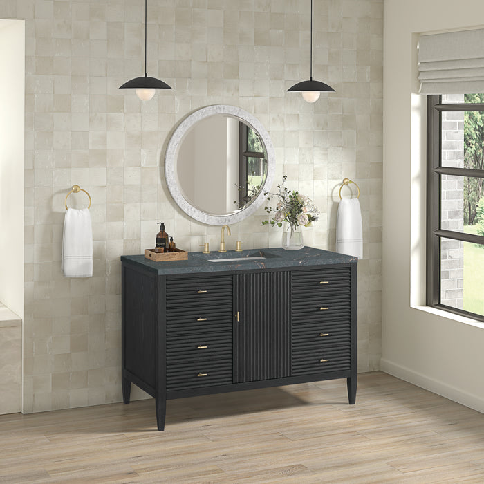 Myrrin 48 in Vanity Carbon oak 2/3 cm Parisien Bleu Silestone Top