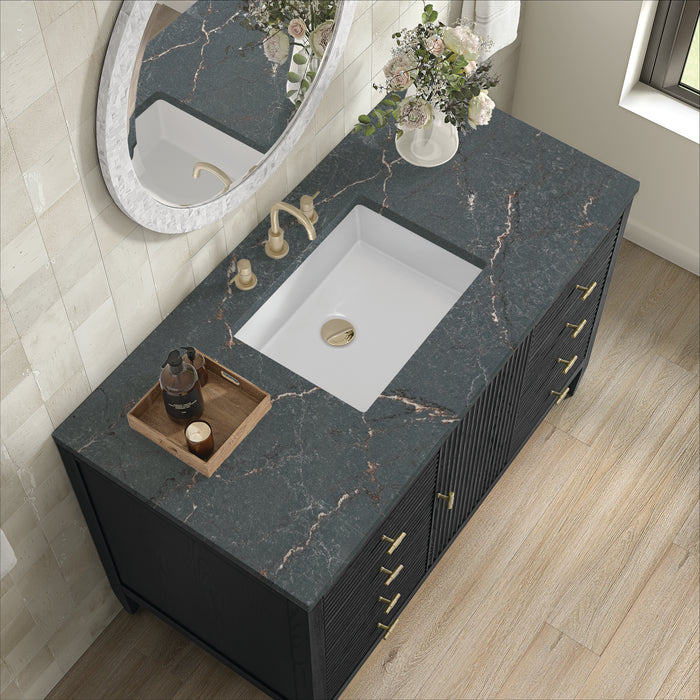 Myrrin 48 in Vanity Carbon oak 2/3 cm Parisien Bleu Silestone Top