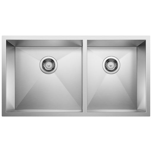 Precision 16" R10 1-3/4 Double Bowl Kitchen Sink