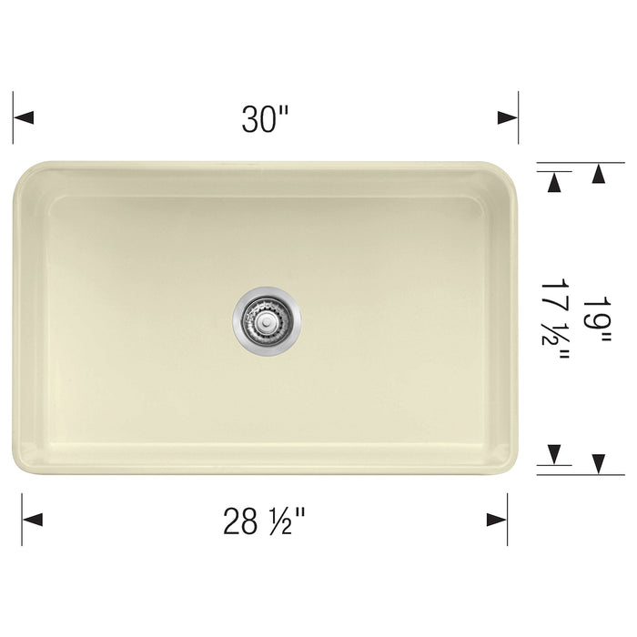 Cerana 30" Apron Single Bowl Farmhouse Sink