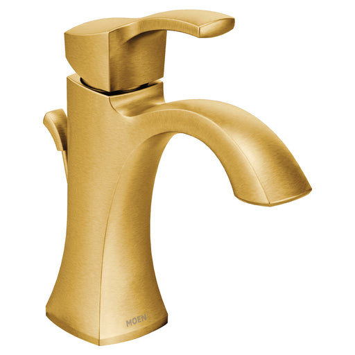 Voss Brushed Gold One-Handle High Arc Bathroom Faucet