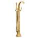 Voss Brushed gold One-Handle Tub Filler including Handheld Shower