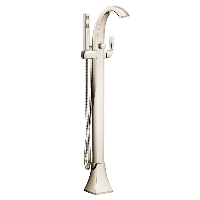 Voss Polished nickel One-Handle Tub Filler including Handheld Shower