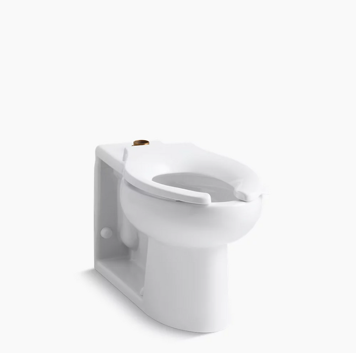 Anglesey Floor-mount Top Spud Antimicrobial Flushometer Bowl