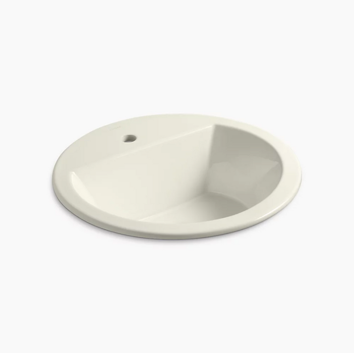 Bryant 19 in Round Drop-In Bathroom Sink