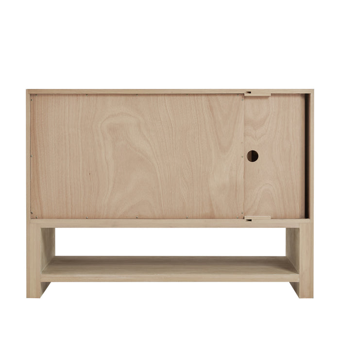 Marigot 48 in Single Vanity, Sunwashed Oak w/3 cm White Zeus Silestone Top