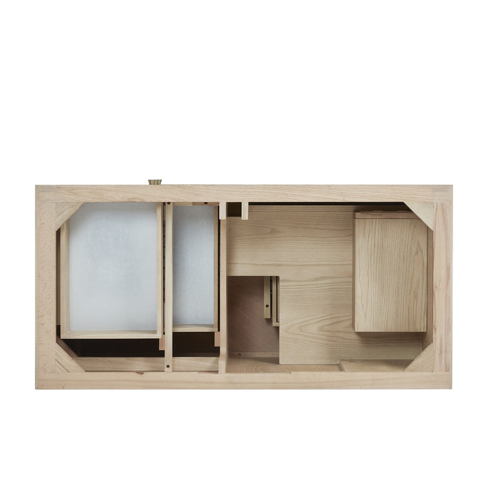 Marigot 48 in Single Vanity, Sunwashed Oak w/3 cm White Zeus Silestone Top