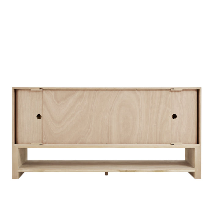 Marigot 72 in Double Vanity, Sunwashed Oak 2/3 cm White Zeus Silestone Top