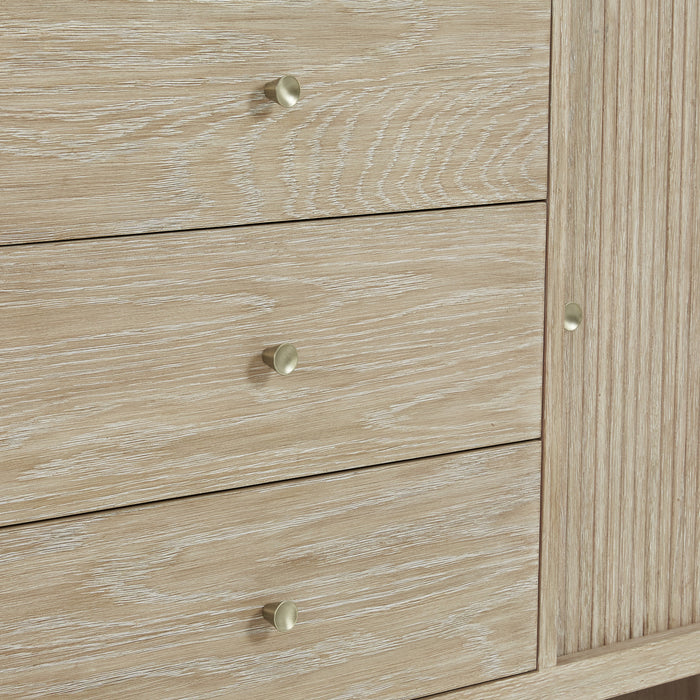 Marigot 72 in Double Vanity, Sunwashed Oak 2/3 cm White Zeus Silestone Top