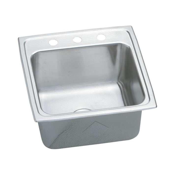 Lustertone Classic Stainless Steel 19-1/2 x 19 x 10-1/8  Laundry Sink
