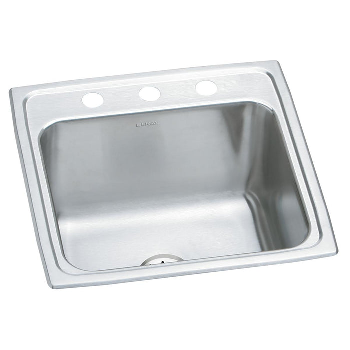 Lustertone Classic Stainless Steel 19-1/2 x 19 x 10-1/8 Laundry Sink w/Perfect Drain