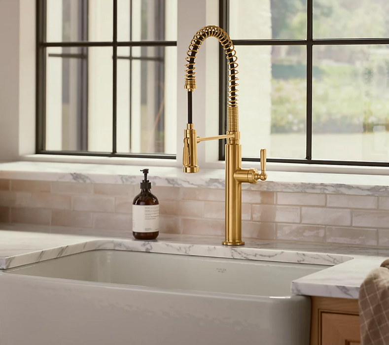 Edalyn Semi-professional Kitchen Sink Faucet w/ Two-Function Sprayhead by Studio McGee