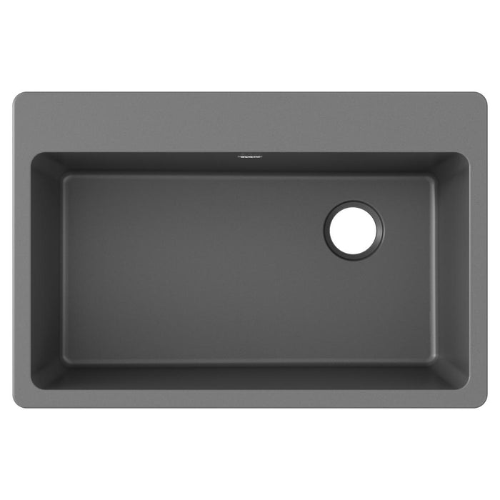 Quartz Classic 33 x 22 x 9-1/2 Single Bowl Drop-in Sink