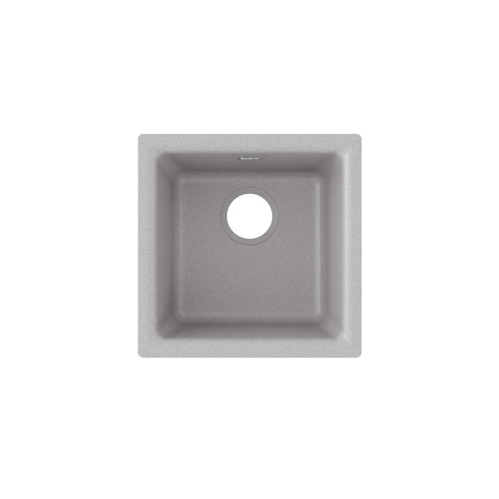 Quartz Classic 15-3/4 x 15-3/4 x 7-11/16 Single Bowl Dual Mount Bar Sink