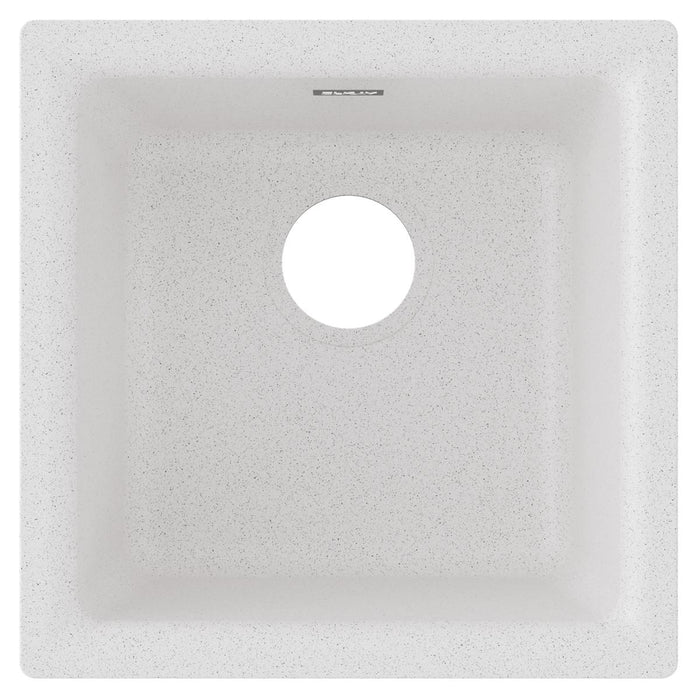Quartz Classic 15-3/4 x 15-3/4 x 7-11/16 Single Bowl Dual Mount Bar Sink