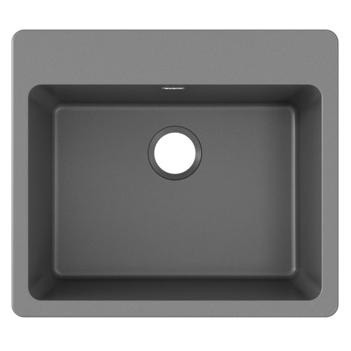 Quartz Classic 25 x 22 x 9-1/2 Single Bowl Drop-in Sink