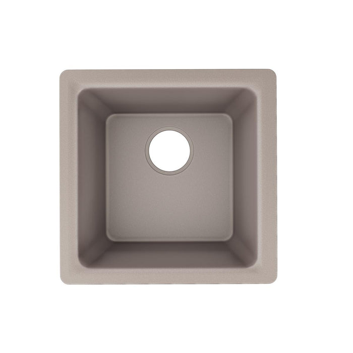 Quartz Luxe  Single Bowl Dual Mount Bar Sink