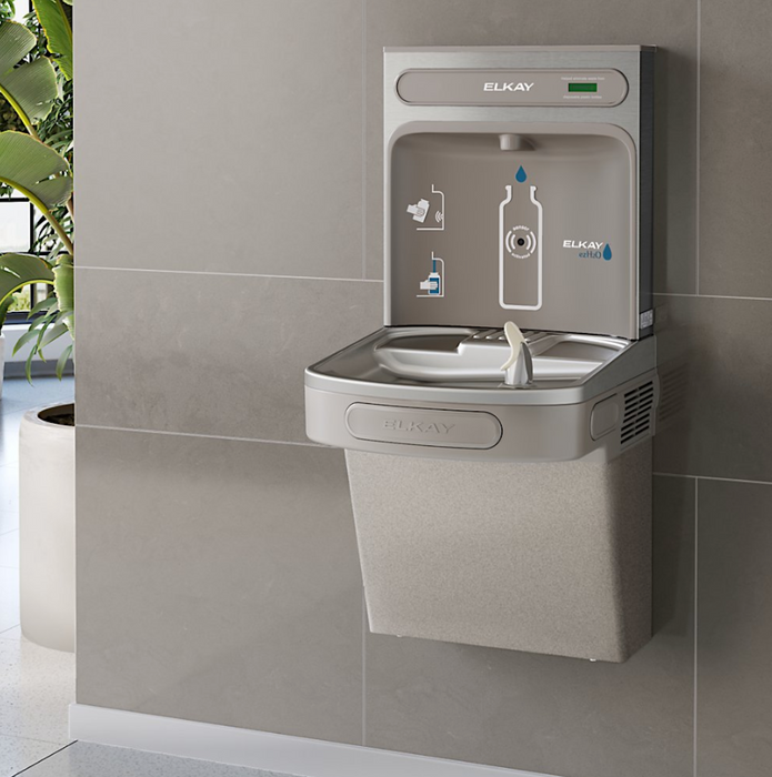 ezH2O® Bottle Filling Station with Single ADA Cooler Non-Filtered Refrigerated Light Gray