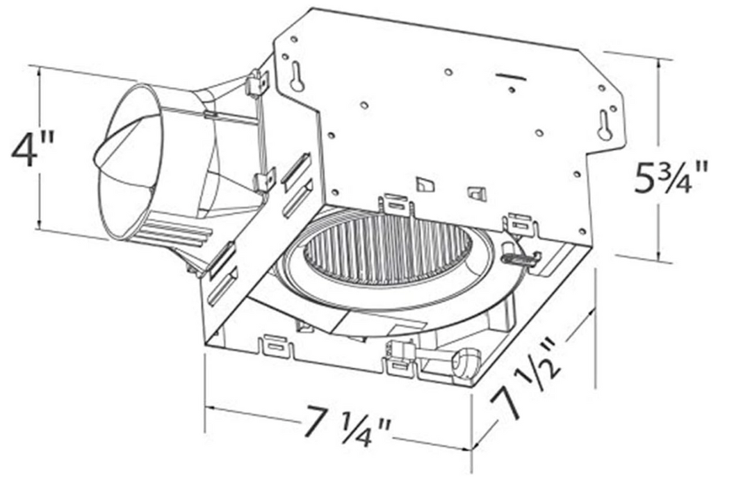 Breez Integrity 100 CFM Bathroom Exhaust Fan