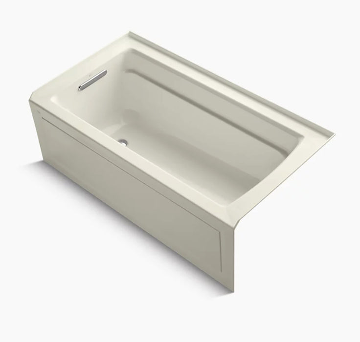 Archer 5' Comfort Depth Soaker Bathtub with Bask Heated Surface