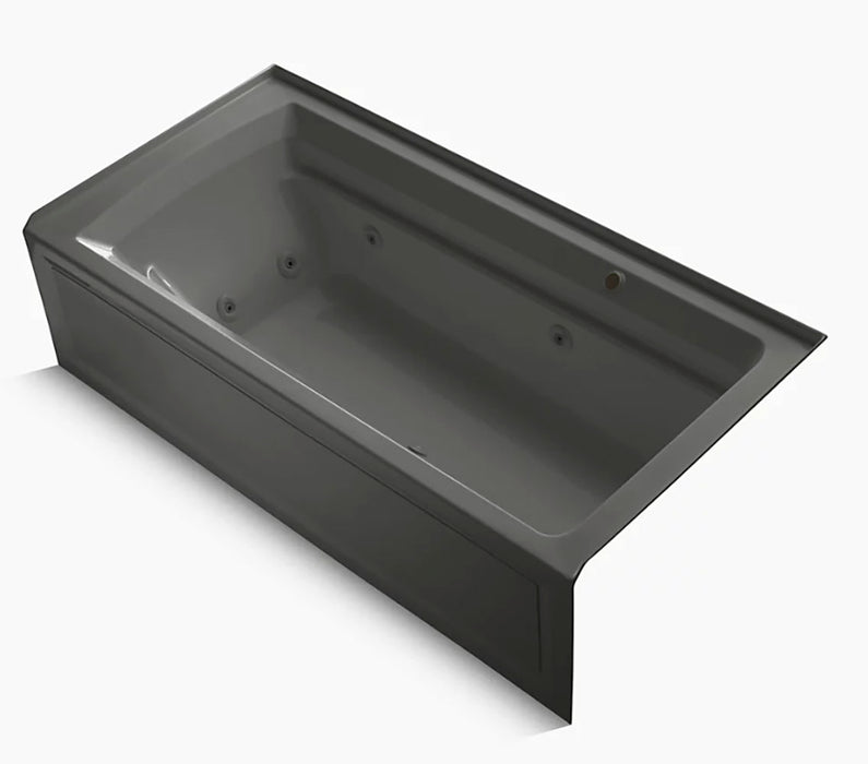 Archer 6' Comfort Depth Whirlpool Bathtub with Bask Heater