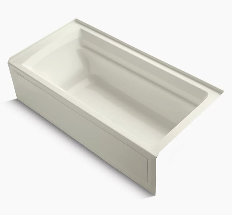 Archer 6' Comfort Depth Soaker Bathtub with Bask Heat