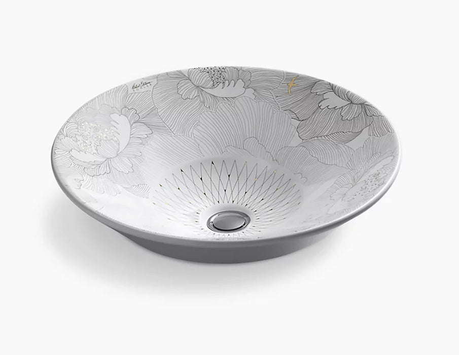 Empress Bouquet™ Conical Bell Round Vessel Bathroom Sink