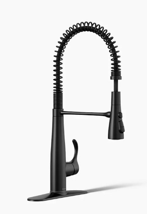 Simplice Semi-Professional Kitchen Sink Faucet with Three-Function Sprayhead