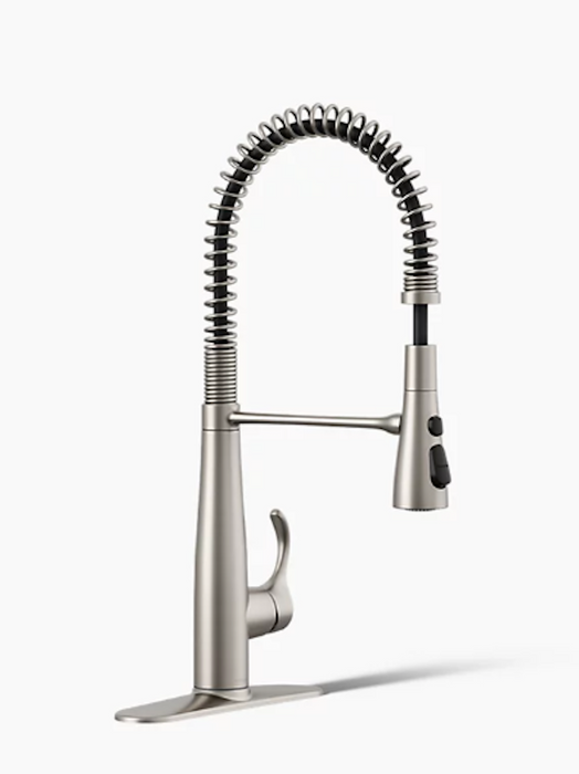 Simplice Semi-Professional Kitchen Sink Faucet with Three-Function Sprayhead