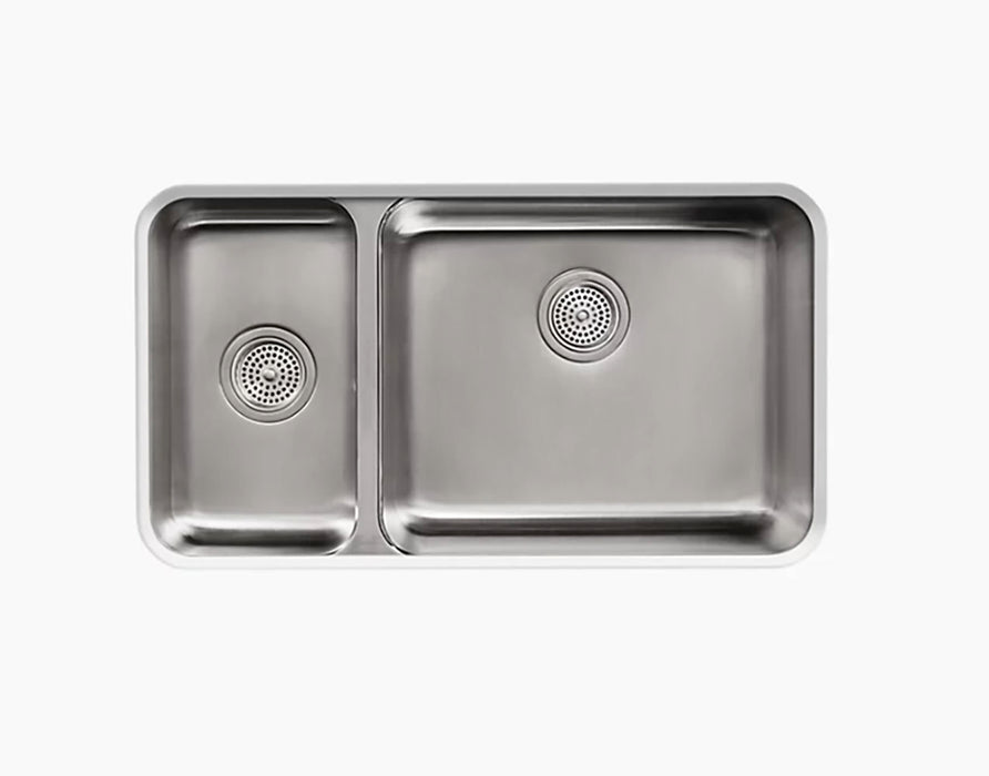 Undertone 31-1/2 in Undermount Double-Bowl Kitchen Sink