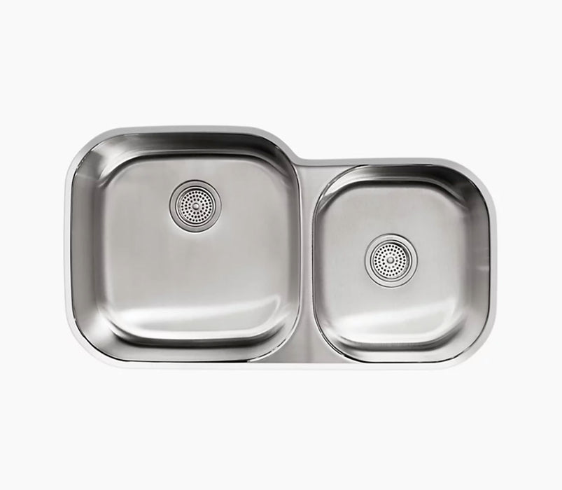 Undertone 35 1/4 in Undermount Double Bowl Kitchen Sink