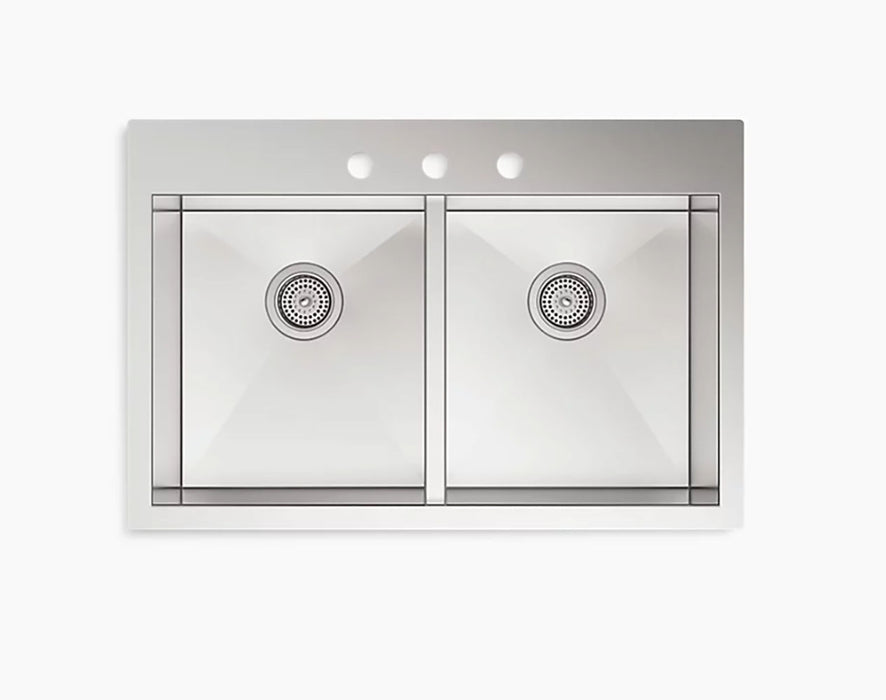 Vault 33 in Double Bowl Kitchen Sink