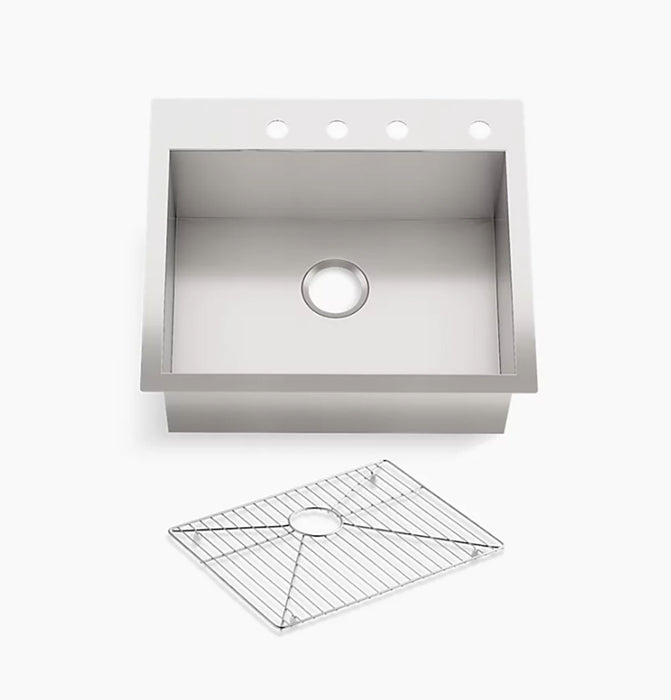 Vault 25 in Top/UnderMount Single Bowl Kitchen Sink