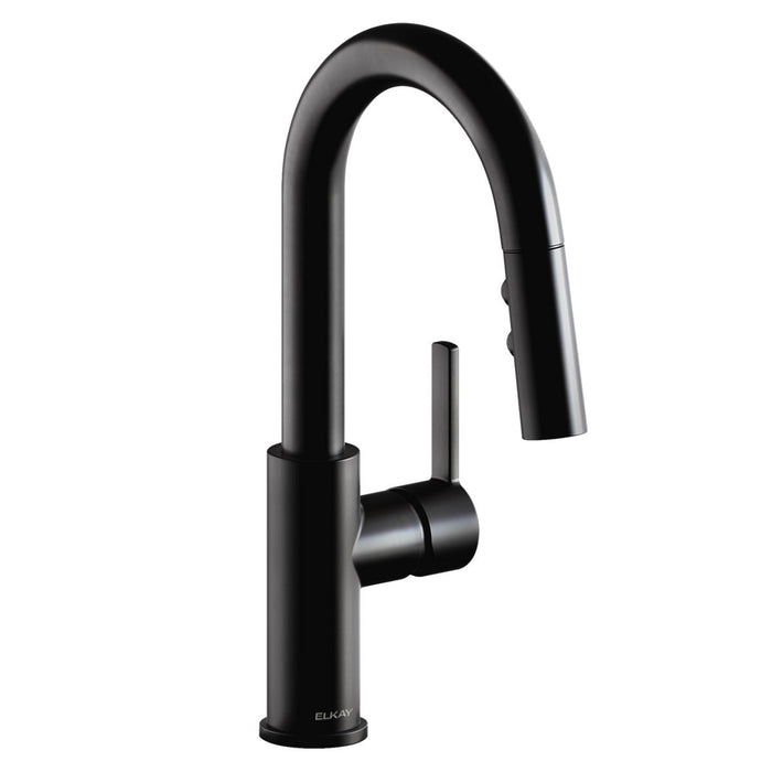 Avado Single Hole Bar Faucet with Pull-down Spray and Lever Handle