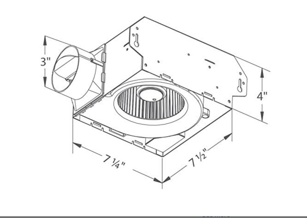 Delta Electronics Bath Fan, 70 CFM