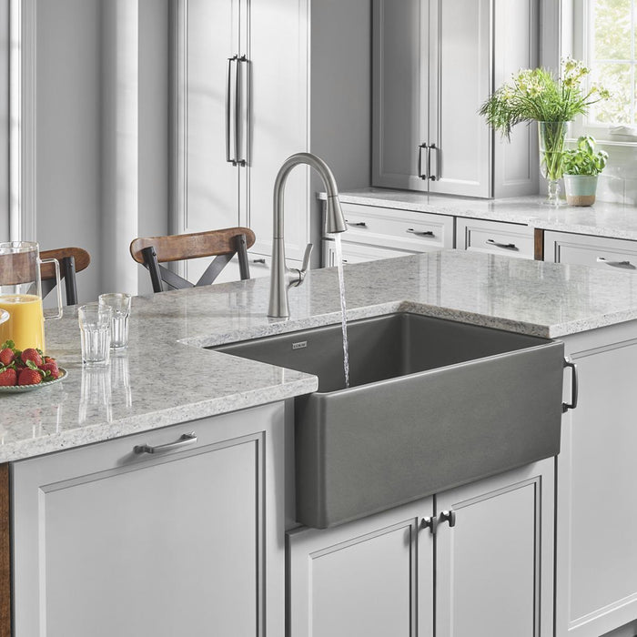 Fireclay Single Bowl Farmhouse Sink