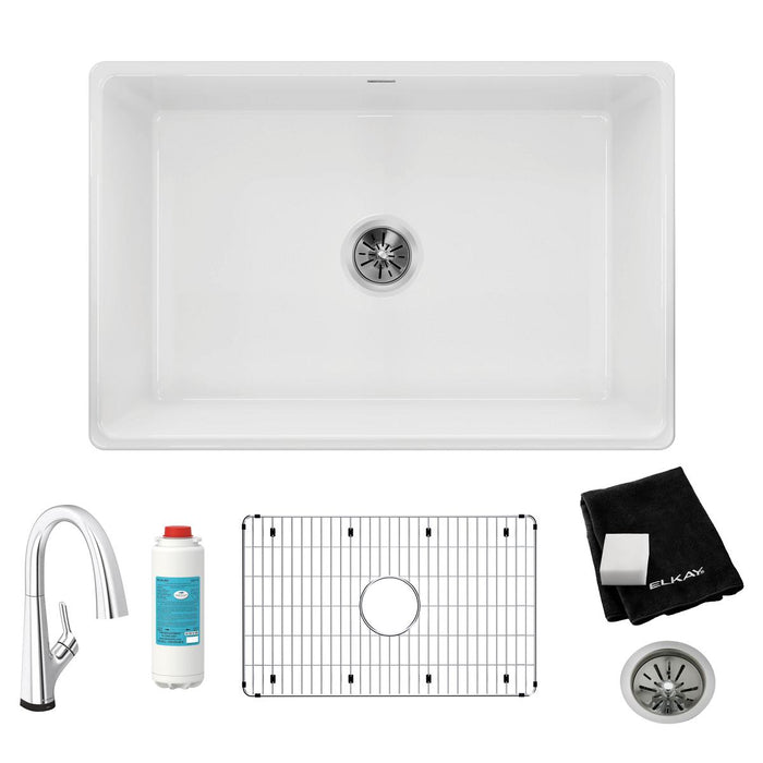 Fireclay Single Bowl Farmhouse Sink
