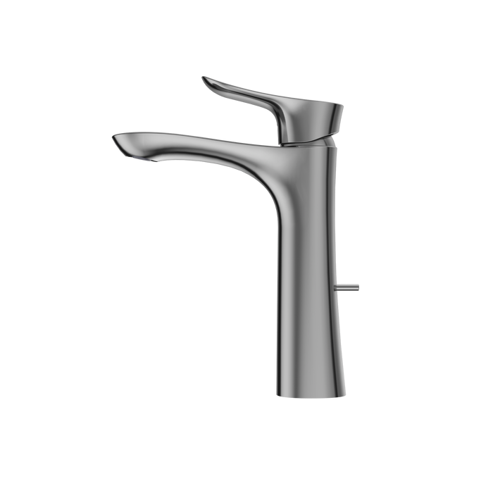 TOTO GO 1.2 GPM Single Handle Semi-Vessel Bathroom Sink Faucet with COMFORT GLIDE Technology, Polished Chrome