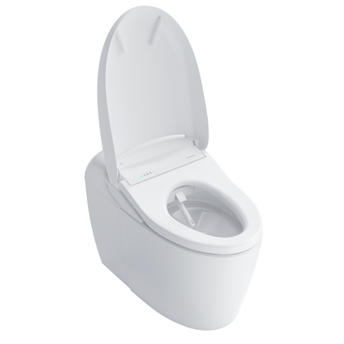 NEOREST¨ RS Dual Flush 1.0 or 0.8 GPF Toilet with Integrated Bidet Seat and EWATER+, Cotton White
