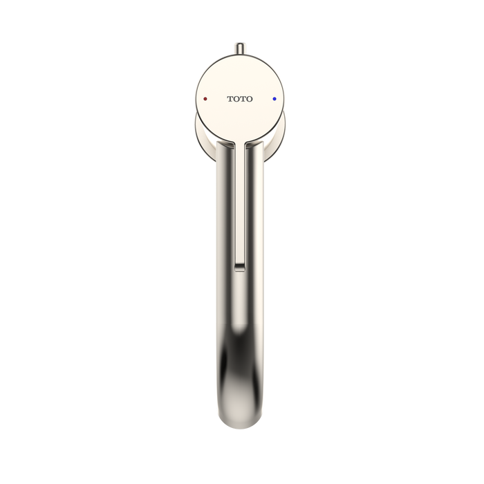 TOTO GF 1.2 GPM Single Handle Semi-Vessel Bathroom Sink Faucet with COMFORT GLIDE Technology, Polished Nickel - TLG11303U#PN