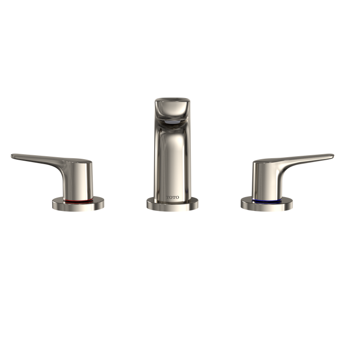 TOTO GS 1.2 GPM Two Handle Widespread Bathroom Sink Faucet, Polished Nickel