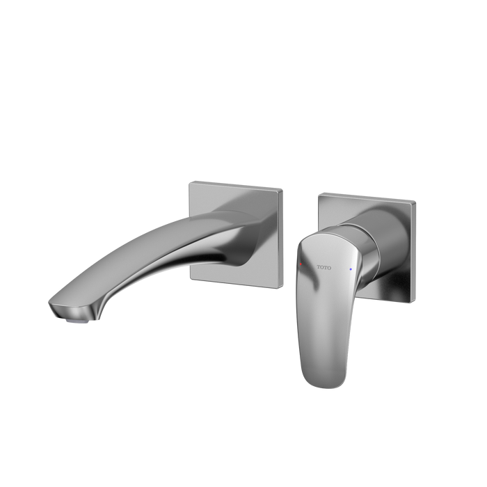 TOTO GM 1.2 GPM Wall-Mount Single-Handle Long Bathroom Faucet with COMFORT GLIDE Technology, Polished Chrome