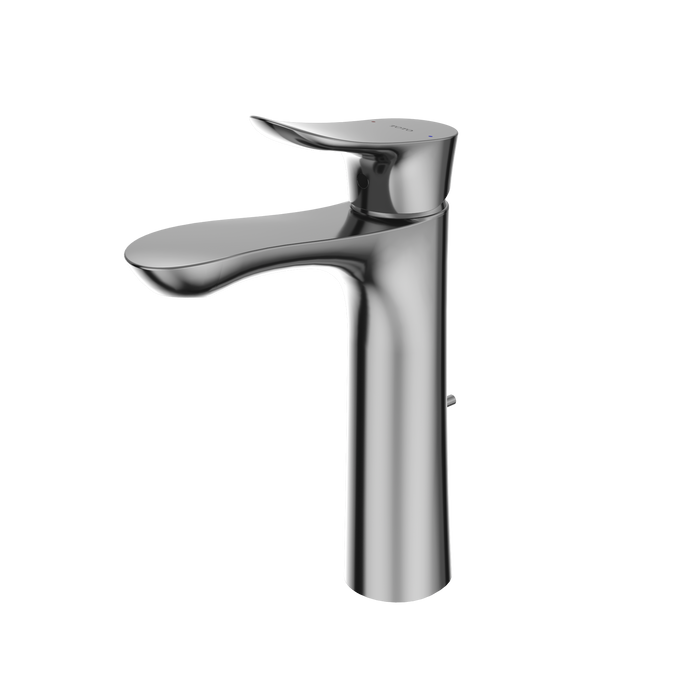 TOTO GO 1.2 GPM Single Handle Semi-Vessel Bathroom Sink Faucet with COMFORT GLIDE Technology, Polished Chrome