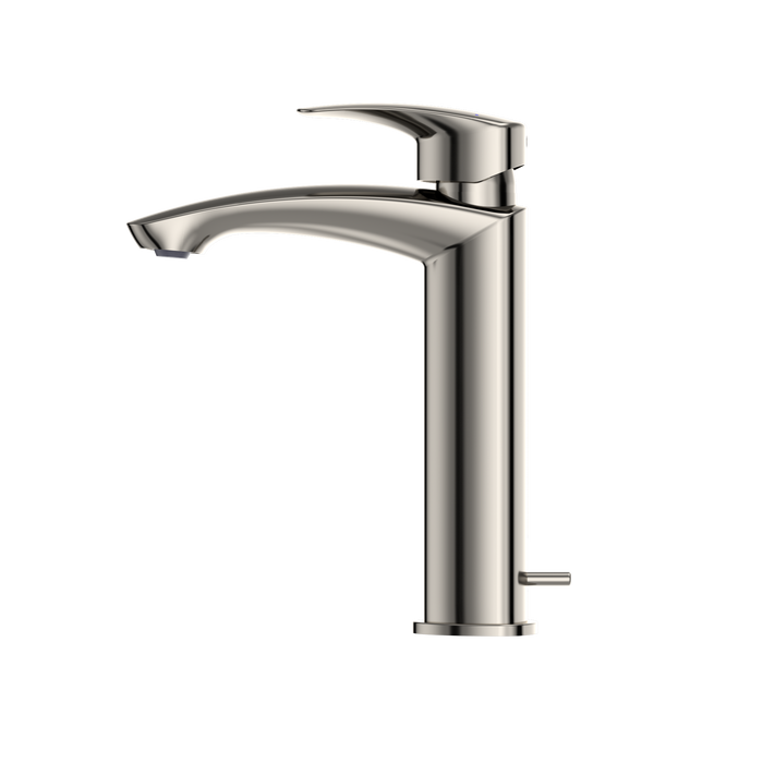 TOTO GM 1.2 GPM Single Handle Semi-Vessel Bathroom Sink Faucet with COMFORT GLIDE Technology, Polished Nickel - TLG09303U#PN