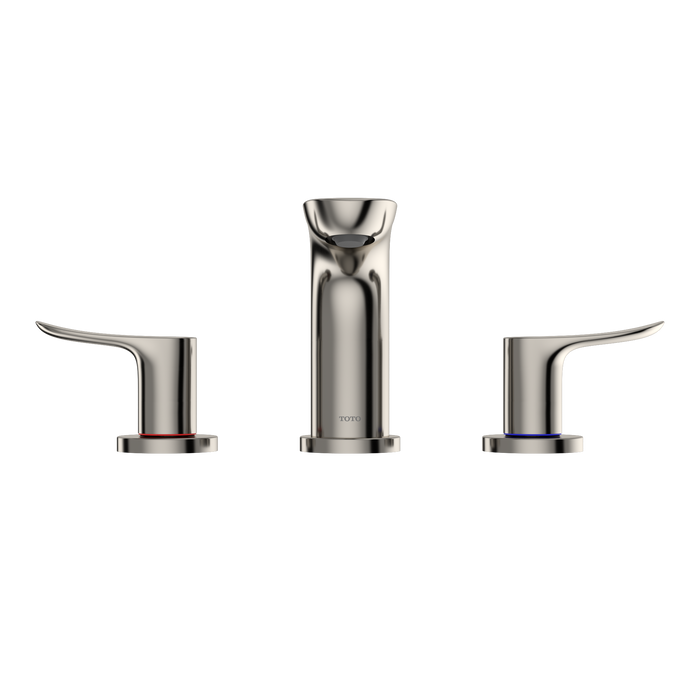TOTO GO Series 1.2 GPM Two Handle Widespread Bathroom Sink Faucet with Drain Assembly, Polished Nickel
