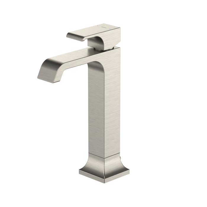 TOTO GC 1.2 GPM Single Handle Vessel Bathroom Sink Faucet with COMFORT GLIDE Technology, Brushed Nickel