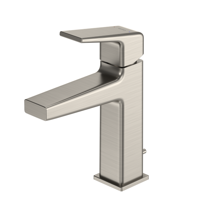 TOTO GB Series 1.2 GPM Single Handle Bathroom Sink Faucet with COMFORT GLIDE Technology and Drain Assembly, Brushed Nickel - TLG10301U#BN