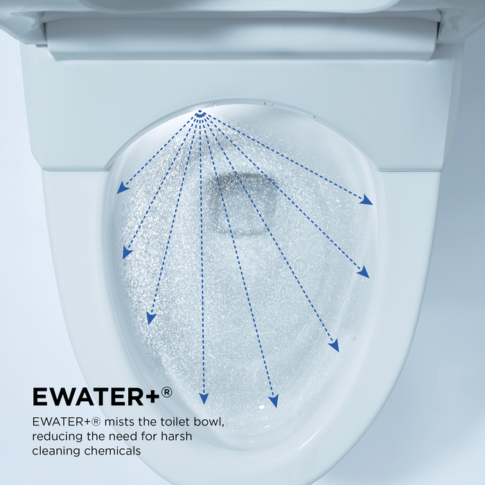 NEOREST AS Dual Flush 1.0 or 0.8 GPF Toilet with Integrated Bidet Seat and EWATER+, Cotton White