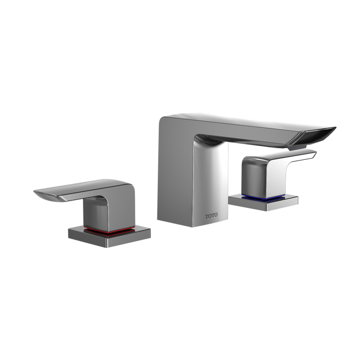TOTO GR Series 1.2 GPM Two Handle Widespread Bathroom Sink Faucet with Drain Assembly, Polished Chrome