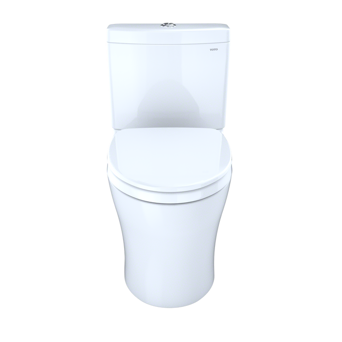 TOTO Aquia IV WASHLET+ Two-Piece Elongated Dual Flush 1.28 and 0.9 GPF Toilet with CEFIONTECT, Cotton White